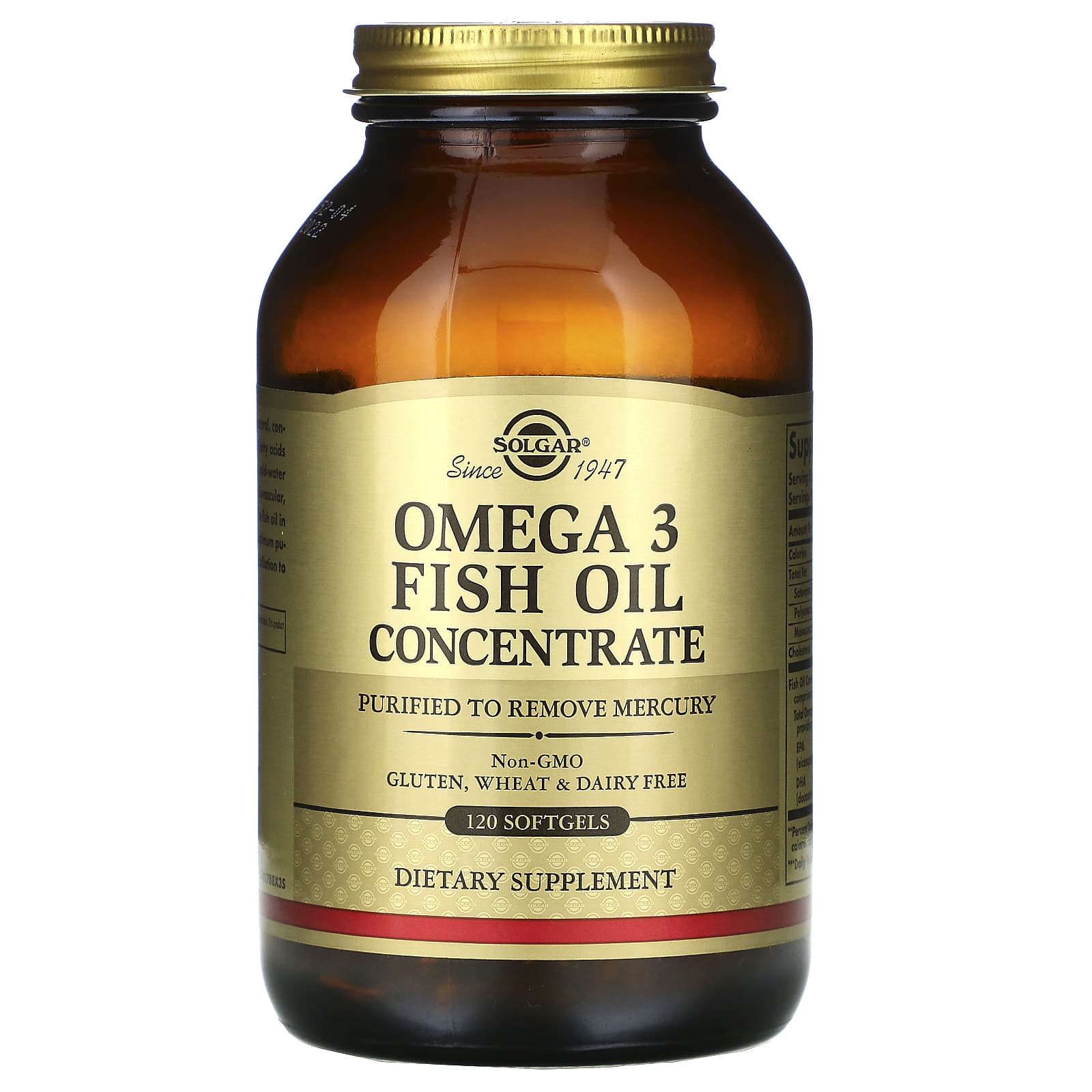 Solgar Omega-3 Fish Oil Concentrate 1000 Mg